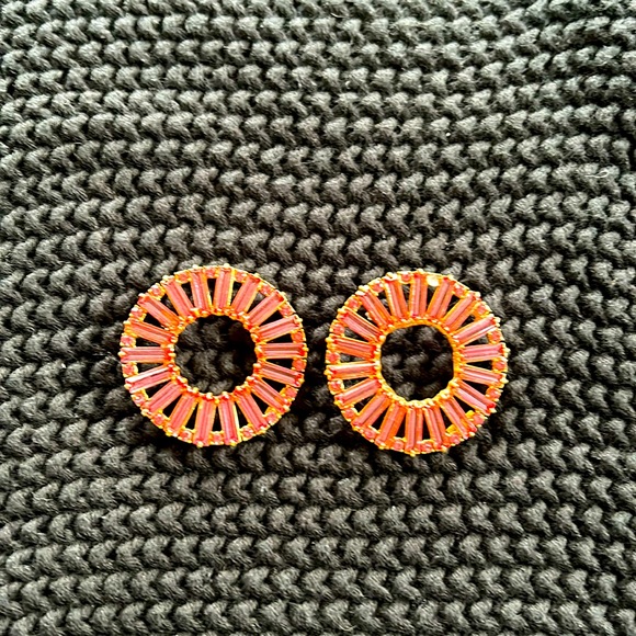 J. Crew Jewelry - J crew pink earrings